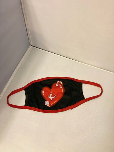 Nsane Red Heart Mask - Unique Sweatsuits, hats, tees, shorts, hoodies, Outwear & accessories online | Uneekly Nsane