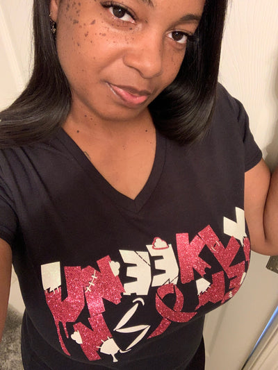 Nsane Womans Breast Cancer Awareness Tee - Unique Sweatsuits, hats, tees, shorts, hoodies, Outwear & accessories online | Uneekly Nsane