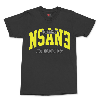 Uneeklynsane Athletics T-shirt Blk & Yellow - Unique Sweatsuits, hats, tees, shorts, hoodies, Outwear & accessories online | Uneekly Nsane