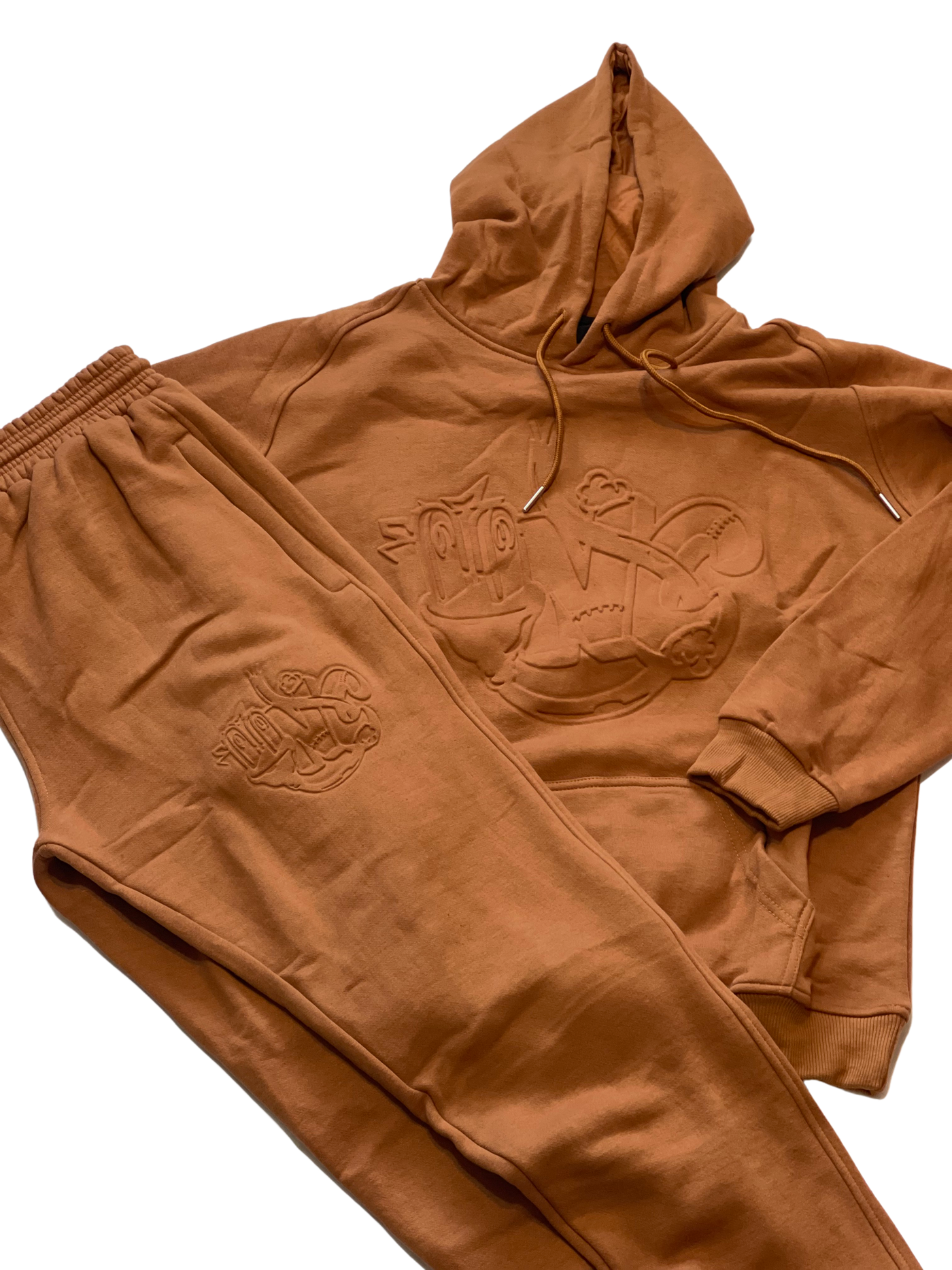 UNC PLUGGED IN EMBOSSED JOGGER SUIT (brown) - Unique Sweatsuits, hats, tees, shorts, hoodies, Outwear & accessories online | Uneekly Nsane