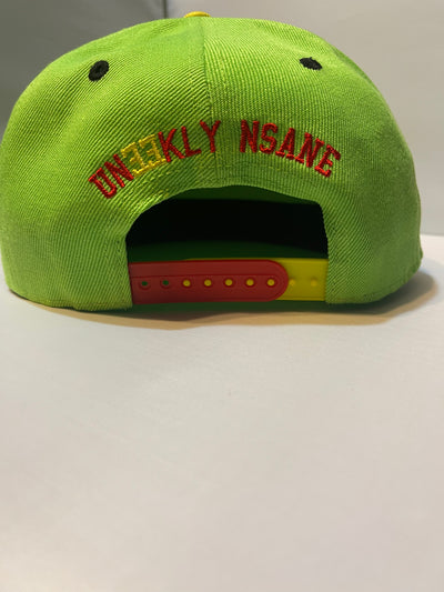 Nsane Mean Green Snapback - Unique Sweatsuits, hats, tees, shorts, hoodies, Outwear & accessories online | Uneekly Nsane