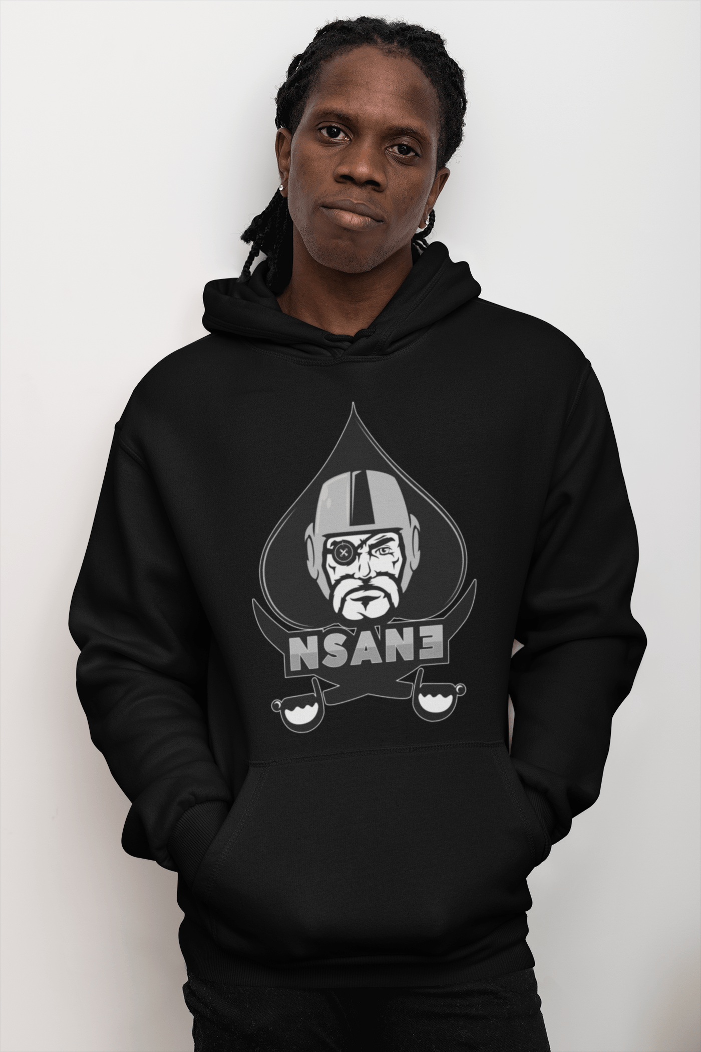 Nsane Ace Of Raider Hoodie - Unique Sweatsuits, hats, tees, shorts, hoodies, Outwear & accessories online | Uneekly Nsane