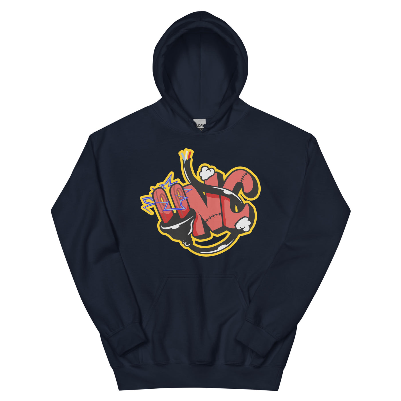 UNC Plugged In hoodie (Red Yellow) - Unique Sweatsuits, hats, tees, shorts, hoodies, Outwear & accessories online | Uneekly Nsane